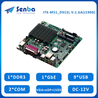 Carte mère ITX-M51_D912L Mini ITX avec J1900 DDR3 RS232 Emplacement SIM LPT PS2 TPM Ventilateur 12V Sans Ventilateur Tout-en-un Carte mère ITX Mini PCI