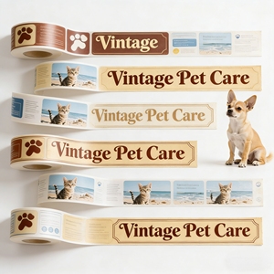 Étiquette personnalisée pour complément alimentaire à base de plantes pour animaux de compagnie, pour des soins naturels de santé animale - Product Image 6