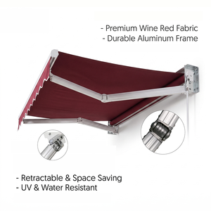 Auvent rétractable pour l'extérieur, pare-soleil résistant aux intempéries pour la maison et l'usage commercial - Product Image 3