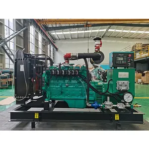 75KVA 60KW altı silindirli elektrikli Start 6BT motor NG gazlı elektrik jeneratörü