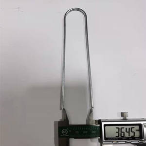 Piquets de jardin en acier galvanisé en forme de U de 6 pouces à tête plate, à tige lisse, pour aménagement paysager, barrière, couvre-sol et tuyau d'irrigation - Product Image 2