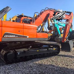 Excavadora usada Doosan DX225LCA, de segunda mano, marca original japonesa, 25 toneladas, excavadora grande con orugas de goma, excavadoras grandes - Product Image 4