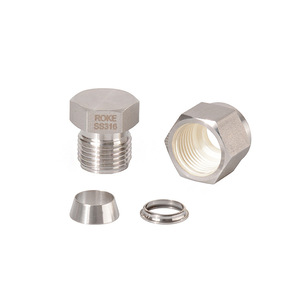 Raccord de tube en acier inoxydable ROKE SS316 à double ferrule, connecteur à sertir métrique 2-50 mm, résistant à la pression - Product Image 5