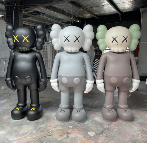 Большой размер, в европейском и американском стиле, современная поп-арт, скульптура, Кау, деконструкция из серии, фигурки, игрушки, украшения, уличное искусство