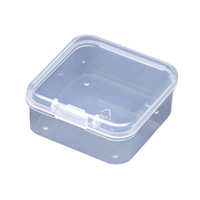 Mini boîtes de rangement, conteneurs vides en plastique transparent avec couvercle, à charnière, pour perles, fabrication artisanale de bijoux, bricolage, 6/48 pièces