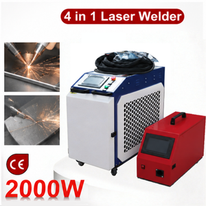 Machine de nettoyage, découpe et soudage laser 4-en-1 portable haute précision 2000W à fibre optique refroidie par eau - Product Image 1
