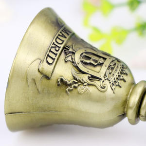 Оптовая продажа, Европейский туристический сувенир на заказ, металлический ресторан, латунный обеденный звонок - Product Image 6