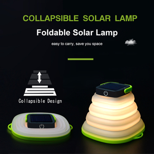 Lampe <span class=keywords><strong>solaire</strong></span> LED pliable et portable, rechargeable par usb, éclairage d'extérieur, luminaire de camping, bon marché, w, 5V1A - Product Image 2
