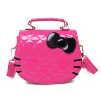 Sac fourre-tout en PU pour enfants, motif animal de dessin animé Hello Kitty, sac à bandoulière pour filles, sac fourre-tout chat, vente chaude