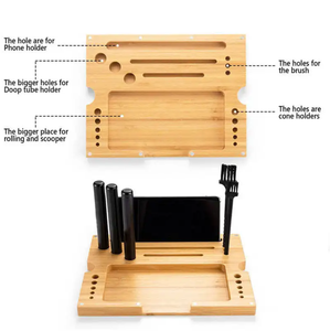 Herb Storage Container All Herbs <b>Smoking</b> Accessories Grinder Pipe Rolling Custom Handmade Stash <b>Box</b> MDF Wood Rectangle Rolling - Product Image 6