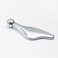 Outil de massage facial avec rouleau en alliage de zinc, spatules de maquillage, masseur oculaire, spatule cosmétique, Gua Sha en métal