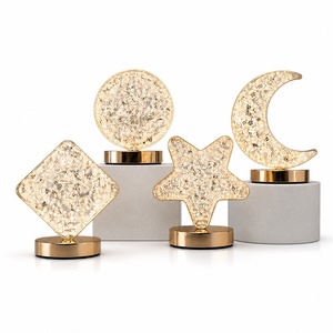 Lampada da Tavolo USB Ricaricabile a Forma di Stella e Luna in Acrilico per <span class=keywords><strong>Soggiorno</strong></span>, Sala da Pranzo o Camera da Letto - Product Image 1