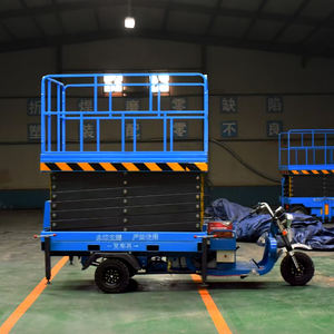 פלטפורמת הרמה ניידת תלת-אופנית איכותית מסוג מספריים, שולחן הרמה נייד תלת-אופני מסוג מספריים לעבודה בגובה - Product Image 4