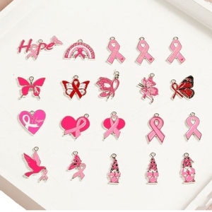 Dijes <span class=keywords><strong>de</strong></span> Listón Rosa para la Concientización sobre el Cáncer <span class=keywords><strong>de</strong></span> <span class=keywords><strong>Mama</strong></span> - Joyería Dove Hope Care para Fabricación <span class=keywords><strong>de</strong></span> Joyas al por Mayor - Product Image 4