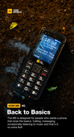 Teléfono Inteligente AGM M9 con Funciones Básicas, 4G, 48 MB de RAM + 128 MB de ROM, LTE CDMA, Doble SIM, Cuatro Núcleos, Batería de 1000 mAh, Pantalla LCD de 2.4 Pulgadas y 60 Hz