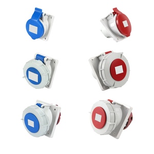 IP44 IP67 Bảng điều khiển công nghiệp góc cạnh ổ cắm 16A 32A 63A 125A tuôn ra gắn kết 220V/380V <span class=keywords><strong>3</strong></span> <span class=keywords><strong>pin</strong></span> 4 <span class=keywords><strong>pin</strong></span> 5 <span class=keywords><strong>pin</strong></span> iec60309 Ổ cắm điện - Product Image 1