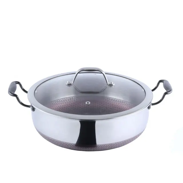 New Design Energy Saved Stainless Steel Casserole Nonstick Cookware Made In Korea