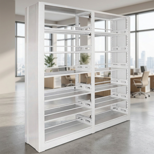 Étagère de rangement industrielle multi-niveaux en métal et bois, multi-usages, pour salon et bureau - Product Image 5