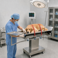 Table chirurgicale vétérinaire électrique WE MEDICAL pour chiens, chats, lapins, oiseaux - Réutilisable, réglable, en acier inoxydable 304