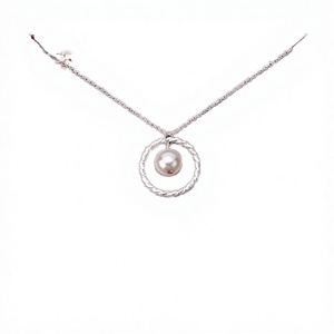 Collier Cercle Entrelacé <span class=keywords><strong>Grand</strong></span>-Mère avec Chaîne Perles Bambou, Bijoux Sportifs pour Femme - Product Image 2