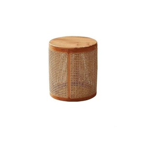 Mesa Auxiliar de Madera Maciza Tallada a Mano de Lujo, Artesanía Premium, Mueble Decorativo de Madera Natural Elegante para Dormitorio o Sala de Estar - Product Image 1