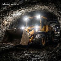 Projecteur LED haute puissance IP69K pour équipement minier, excavatrice, camion, opération nocturne, éclairage d'équipement minier