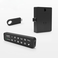 Serrure Intelligente Rechargeable pour Armoire et Tiroir, Déverrouillage Numérique par Mot de Passe sur Écran Tactile, Matériau Plastique pour Casiers de Gym, Écoles et Salles de Bain