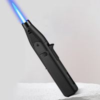 Mini briquet torche en alliage de zinc rechargeable de luxe avec flamme de jet réglable pour barbecue et utilisation en extérieur