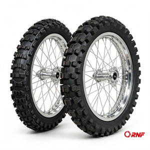 Ensemble <span class=keywords><strong>de</strong></span> roues chromées complètes pour Surron Ultra Bee, pneus à crampons 80/100-19 100/90-18, jantes à rayons 19'' 18'' pour moto tout-terrain électrique - Product Image 6