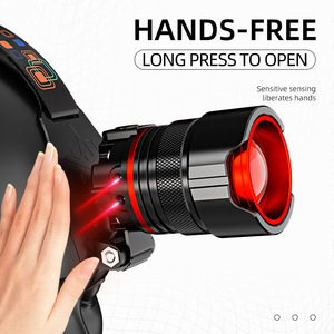 Lampe frontale LED rechargeable, portable, étanche, à intensité variable, durable, haute efficacité lumineuse, pour le camping et les voyages nocturnes - Product Image 5