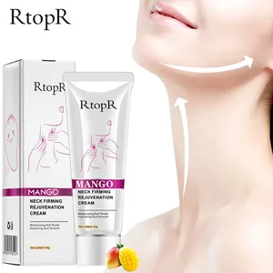 RtopR Crème de Rajeunissement Raffermissante pour le Cou Anti-rides Raffermissante de la Peau Sérum Hydratant pour le Cou Gommage Doux Beauté Soins du Cou