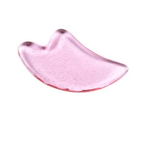 Neuzugang rosa Harz Guasha Massage Kratterbrett Gesichtspflege Kamm Kratzer Nacken Hautmassagegerät - Product Image 5