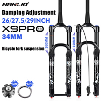 Fourche à suspension pneumatique pour vélo MTB en alliage d'aluminium 29er Thru Axle 140/160MM Mountain Bicycle Fork