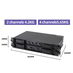 <span class=keywords><strong>Amplificador</strong></span> <span class=keywords><strong>de</strong></span> Potencia Digital Profesional <span class=keywords><strong>de</strong></span> Alta Potencia, Clase D, 4 Canales, <span class=keywords><strong>para</strong></span> Actuaciones en Escenario - Product Image 6