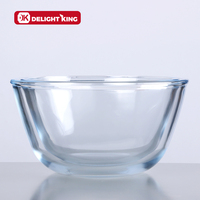 Bol à mélanger en verre résistant à la chaleur, bols à salade, allant au four, en verre borosilicate de haute qualité, grand bol à mélanger en verre