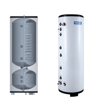 Chaudière à eau chaude 2 en 1 SUS304 316L avec serpentins d'échangeur de chaleur 120L + 330L Chauffage de salle de stockage d'eau chaude sanitaire