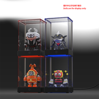 Caja de Exhibición con Luz LED para Figuras de Acción, Vitrina Transparente a Prueba de Polvo para Cajas Sorpresa, Accesorios de Juego