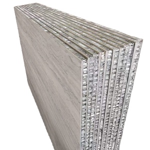 Trọng Lượng Nhẹ Thin Stone Crimean Grey Marble Panels Với Nhôm Tổ Ong Ủng Hộ - Product Image 1