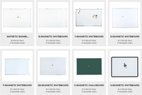 Tableau magnétique pliable Tableau effaçable à sec portable Tableau blanc de chevalet pliable de bureau double face pour enfants