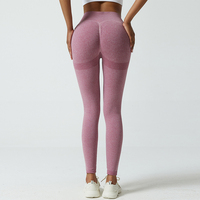 Taille haute pêche hanche levage pantalons de Yoga Scrunch bout à bout Leggings élastique serré séchage rapide vêtements de sport entraînement Fitness
