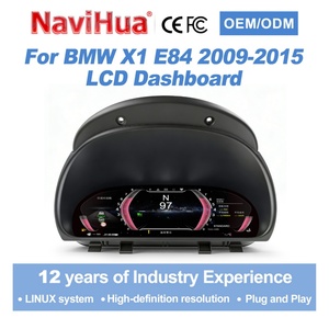 Système numérique Linux NAVIHUA pour tableau de bord de voiture BMW X1 E84 2009-2015, écran LCD avec Carplay, compteur de vitesse automatique, panneau d'instruments - Product Image 2
