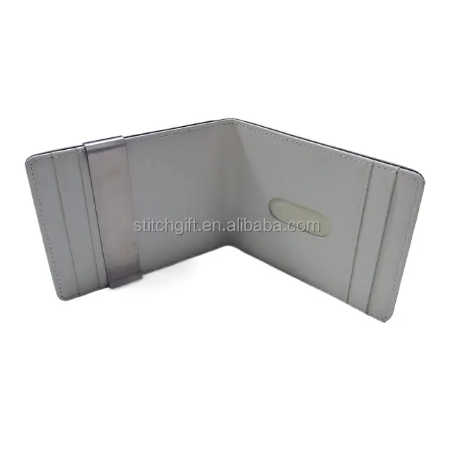 Excellent Quality Handmade China Supplier Belt Clip Wallet split leather money clip card wallet