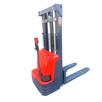 Chariot élévateur à palettes électrique Everlift 1/1,5/2 tonnes, 2,5 m, longueur de fourche 1100 mm, déplaceur latéral électrique, alimentation manuelle/par batterie