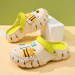 Women's Platform <b>Clogs</b> White Cartoon EVA Hollow Thick Sole Summer Sandals Non Slip Breathable Wear Resistant - Product Image 2