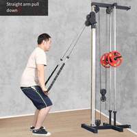 ZJFIT Station de musculation murale en acier pour la maison, système de poulies double réglable, multifonction, 30 kg