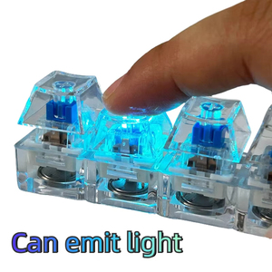 Jumon Mechanical Keyboard Axis Tester LED Keyboard Key Toy Stress Relief DIY Button Keycap Fidget <b>Keychain</b> Toys Gift - Product Image 6