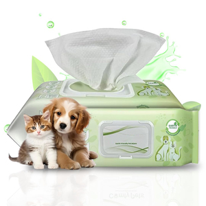 Toallitas Húmedas Desechables Personalizadas para Mascotas, 100 Piezas/Bolsa, con Aroma, para Limpiar Patas, Oídos, Ojos y Dientes - Product Image 1