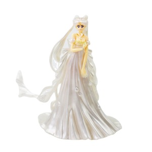 Figurine de fille en PVC solide, grande, avec <span class=keywords><strong>perles</strong></span>, pour décoration de gâteau, de voiture, ou de maternité, motif lapin de la lune et glace. - Product Image 5