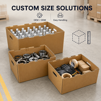 Boîte en carton ondulé triple paroi extra résistante à 7 couches, boîtes d'expédition industrielles personnalisées, haute capacité de charge, robuste, gaufrage mat, éponge