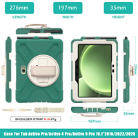 Étui de protection robuste pour tablette de 10,1 pouces avec rotation à 360 degrés pour Samsung Galaxy Tab Active 5 4 Pro T636